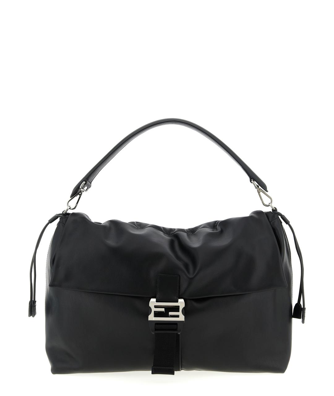 FENDI Черная кожаная сумка на плечо, фото 1