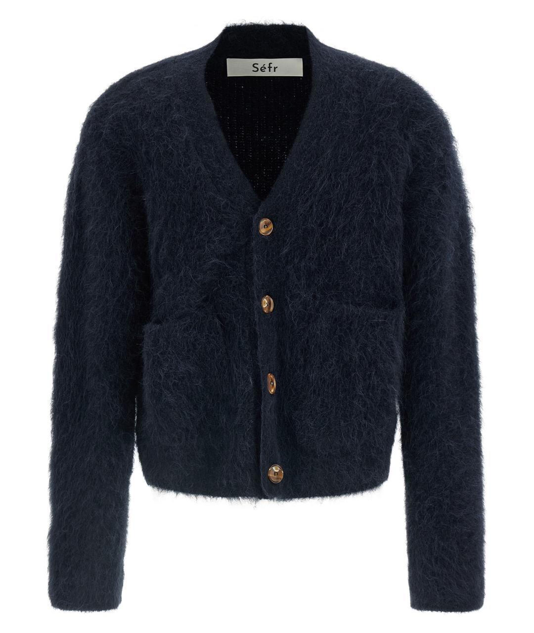 SEFR Синий шерстяной кардиган, фото 1