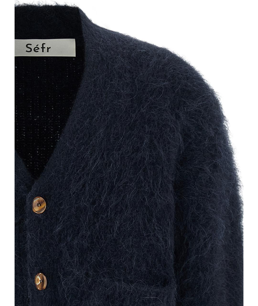 SEFR Синий шерстяной кардиган, фото 3