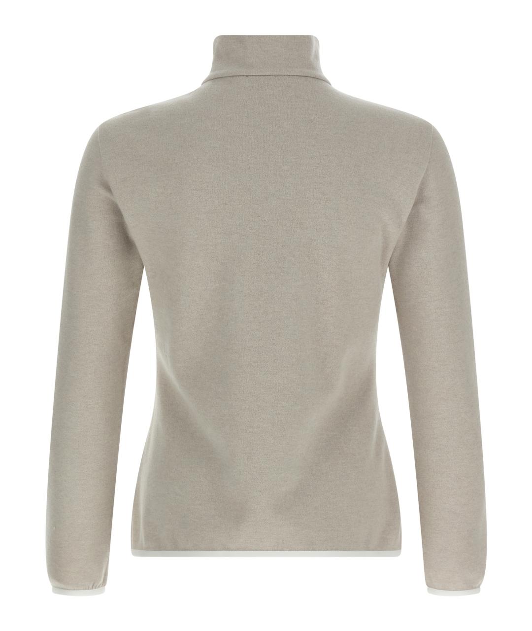 BRUNELLO CUCINELLI Бежевый кашемировый джемпер / свитер, фото 2