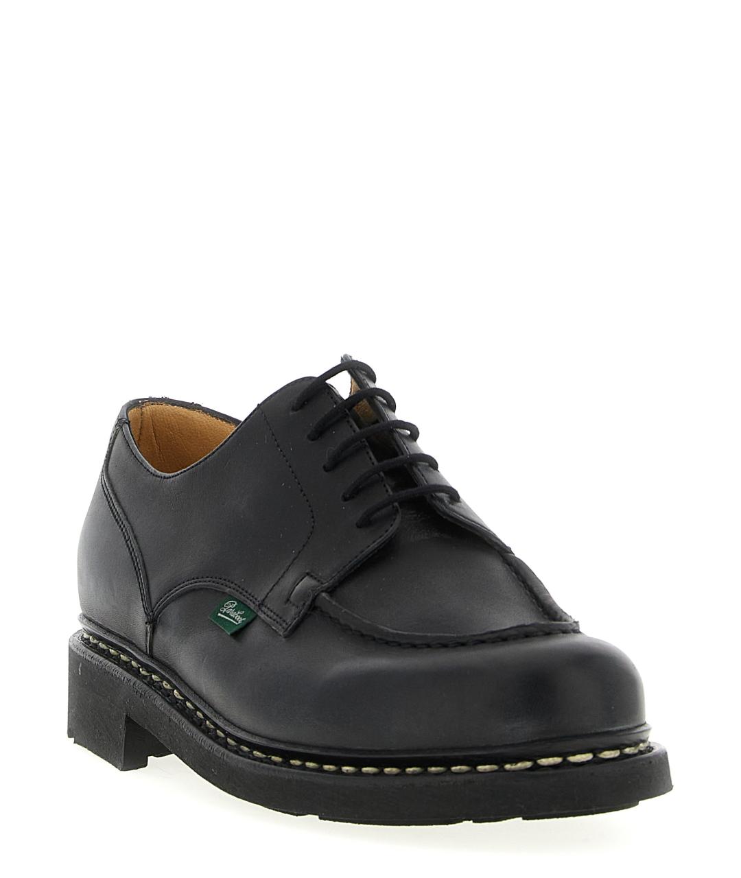 PARABOOT Черные кожаные низкие ботинки, фото 2