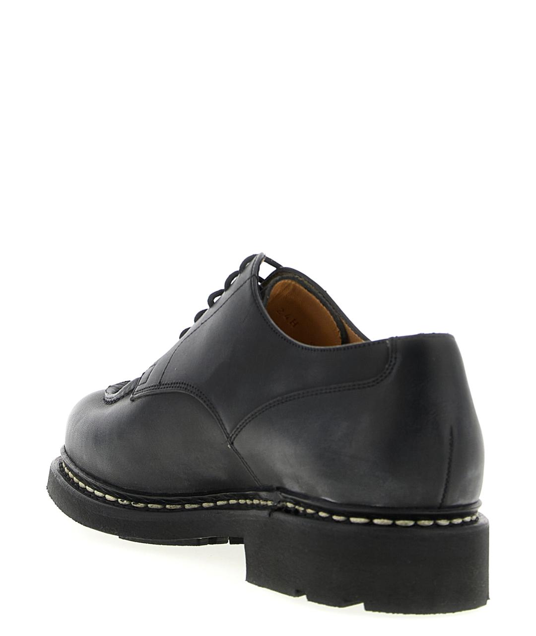PARABOOT Черные кожаные низкие ботинки, фото 3