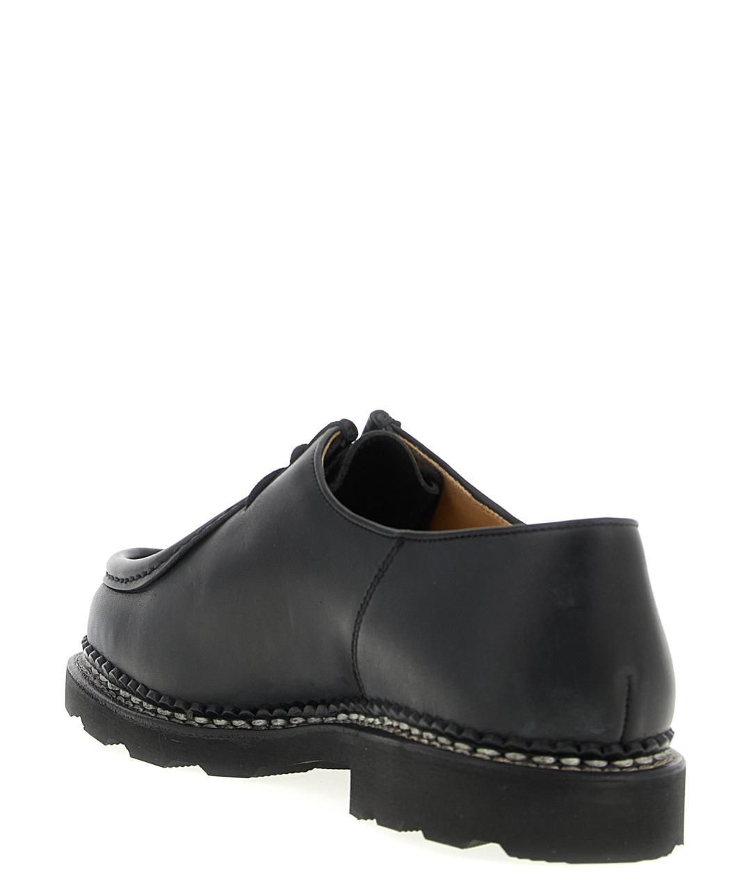 PARABOOT Черные кожаные низкие ботинки, фото 3