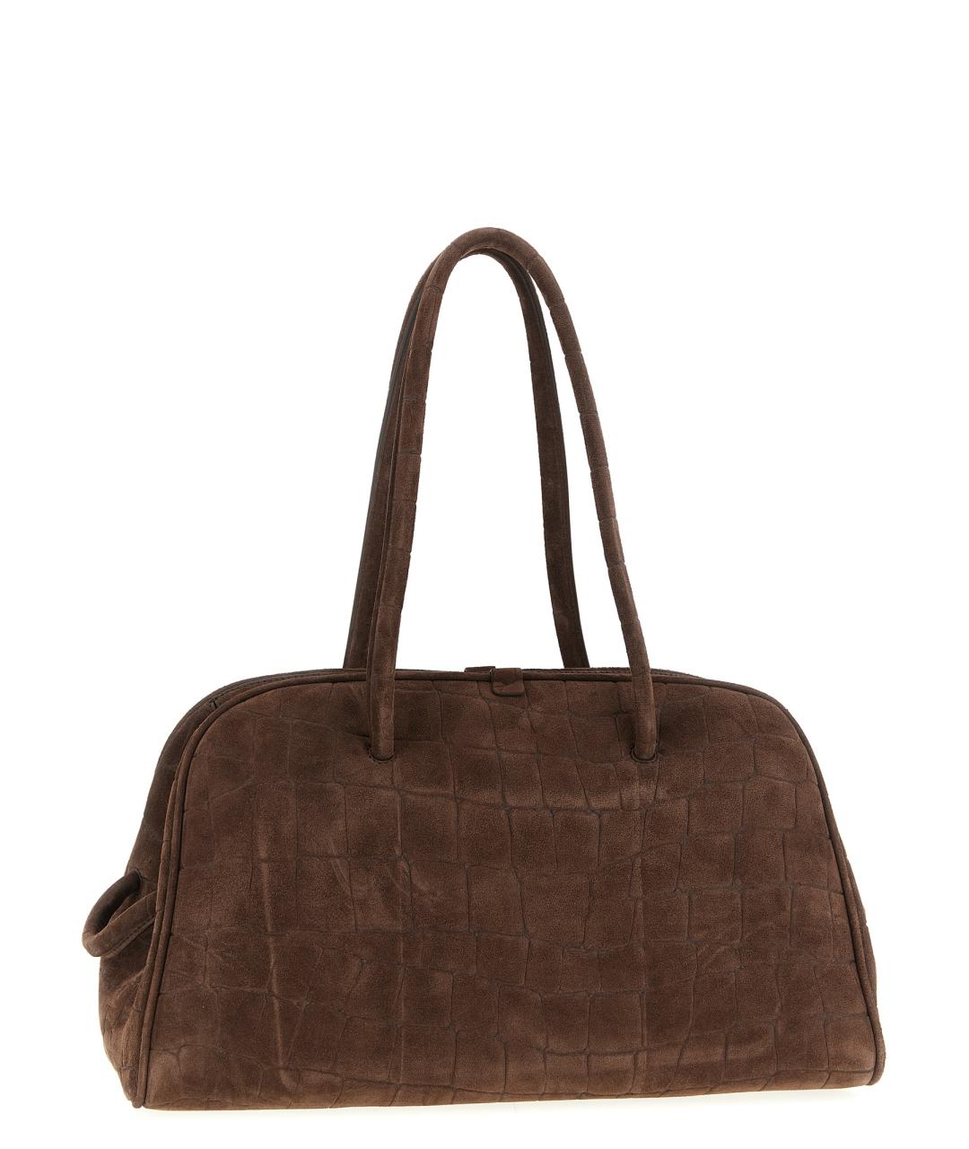 JACQUEMUS Коричневая кожаная сумка через плечо, фото 2