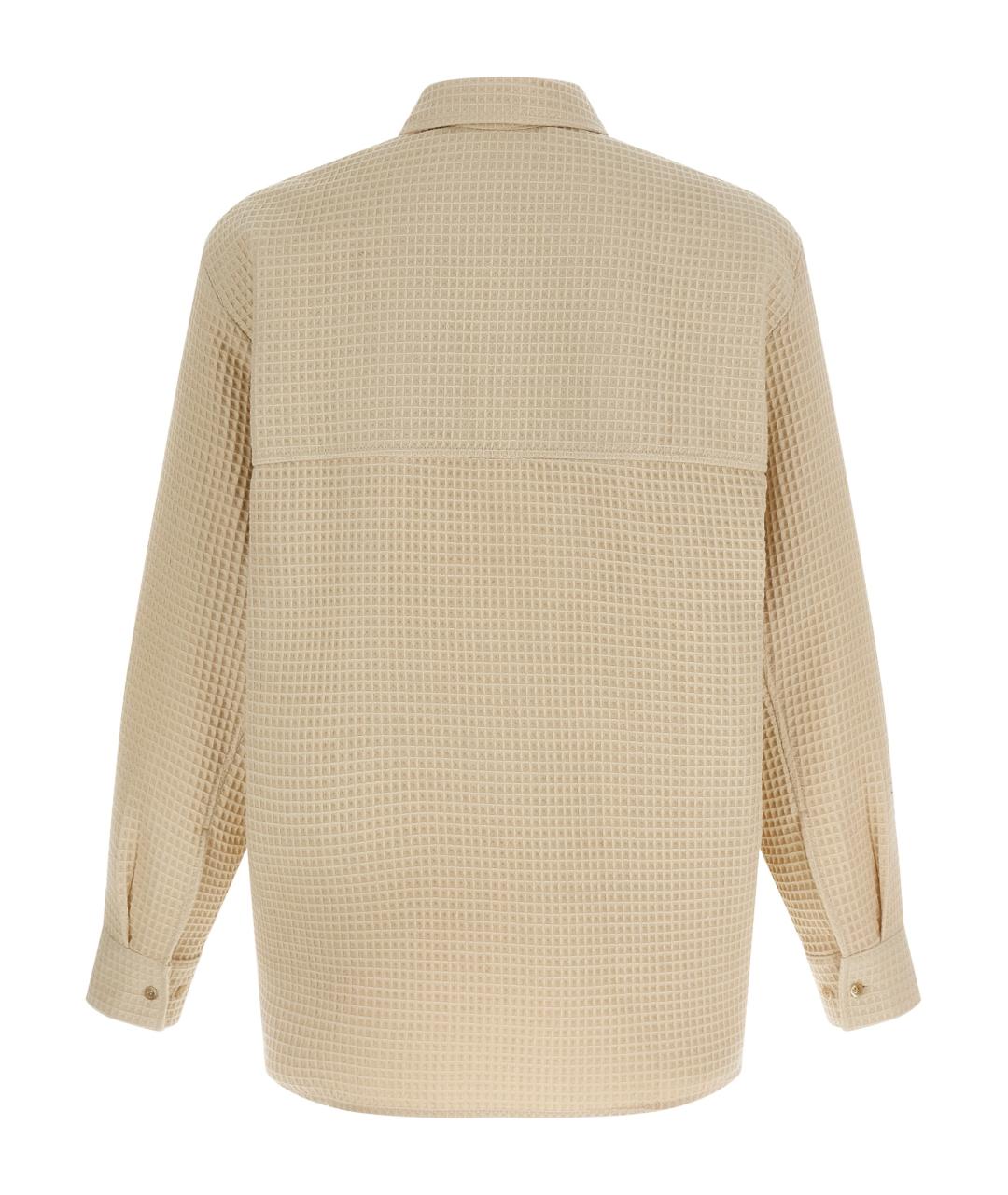 SEFR Бежевая хлопковая кэжуал рубашка, фото 2