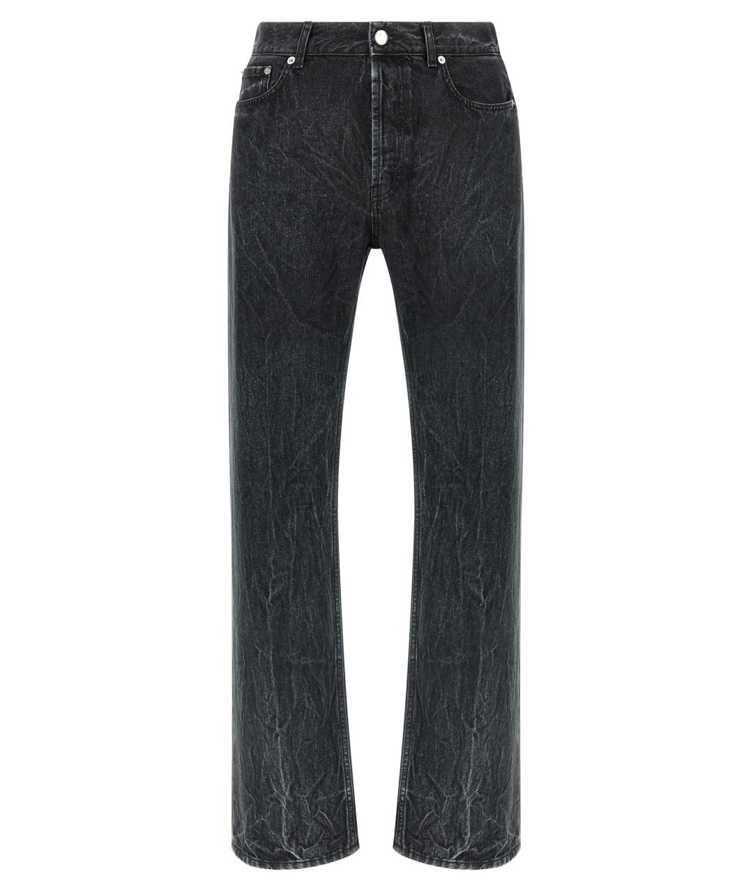 SEFR Черные хлопковые прямые джинсы, фото 1