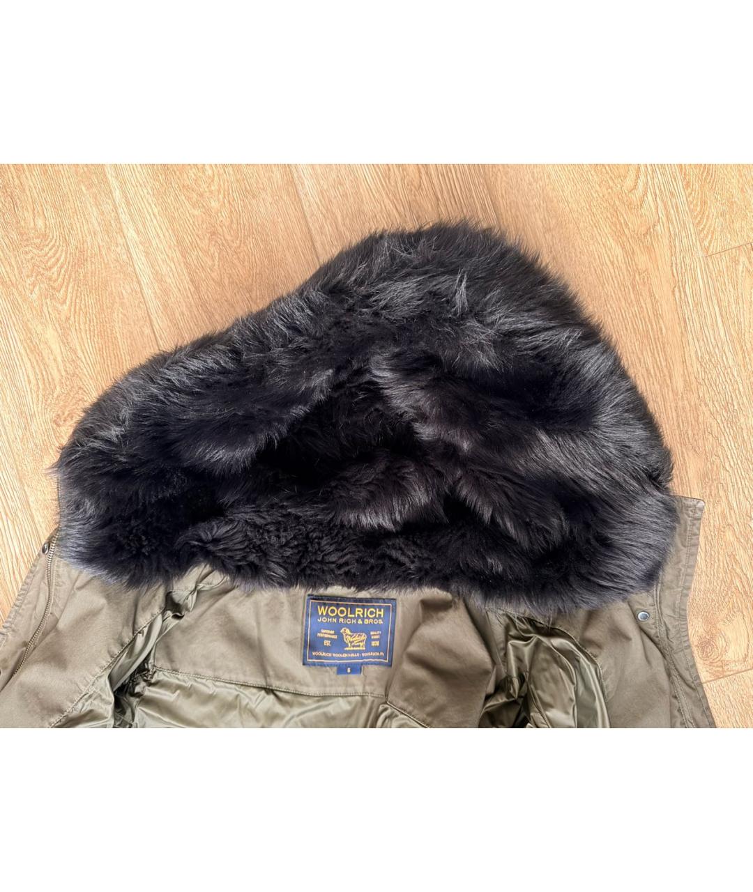 WOOLRICH Хаки хлопковая парка, фото 7