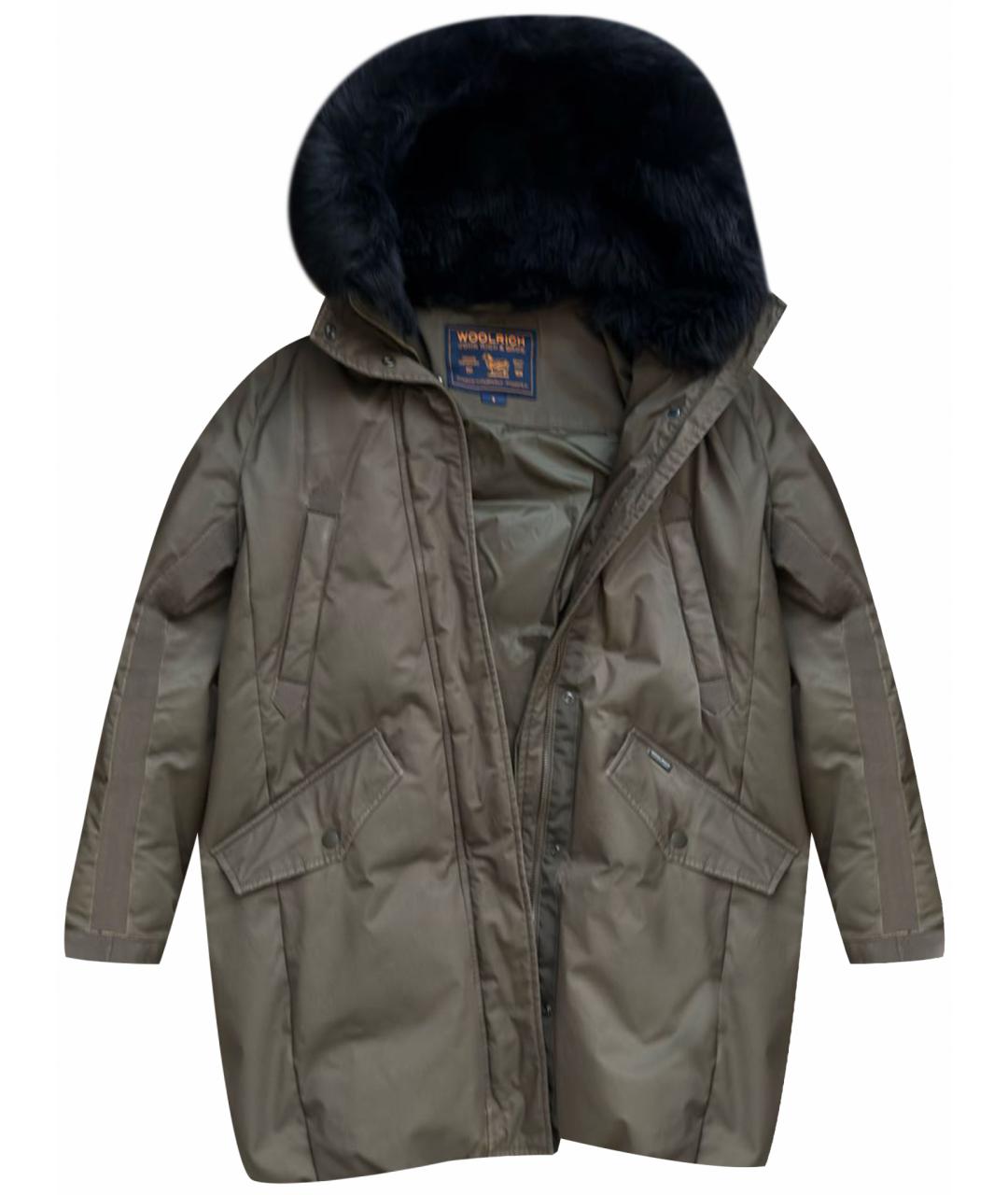 WOOLRICH Хаки хлопковая парка, фото 1