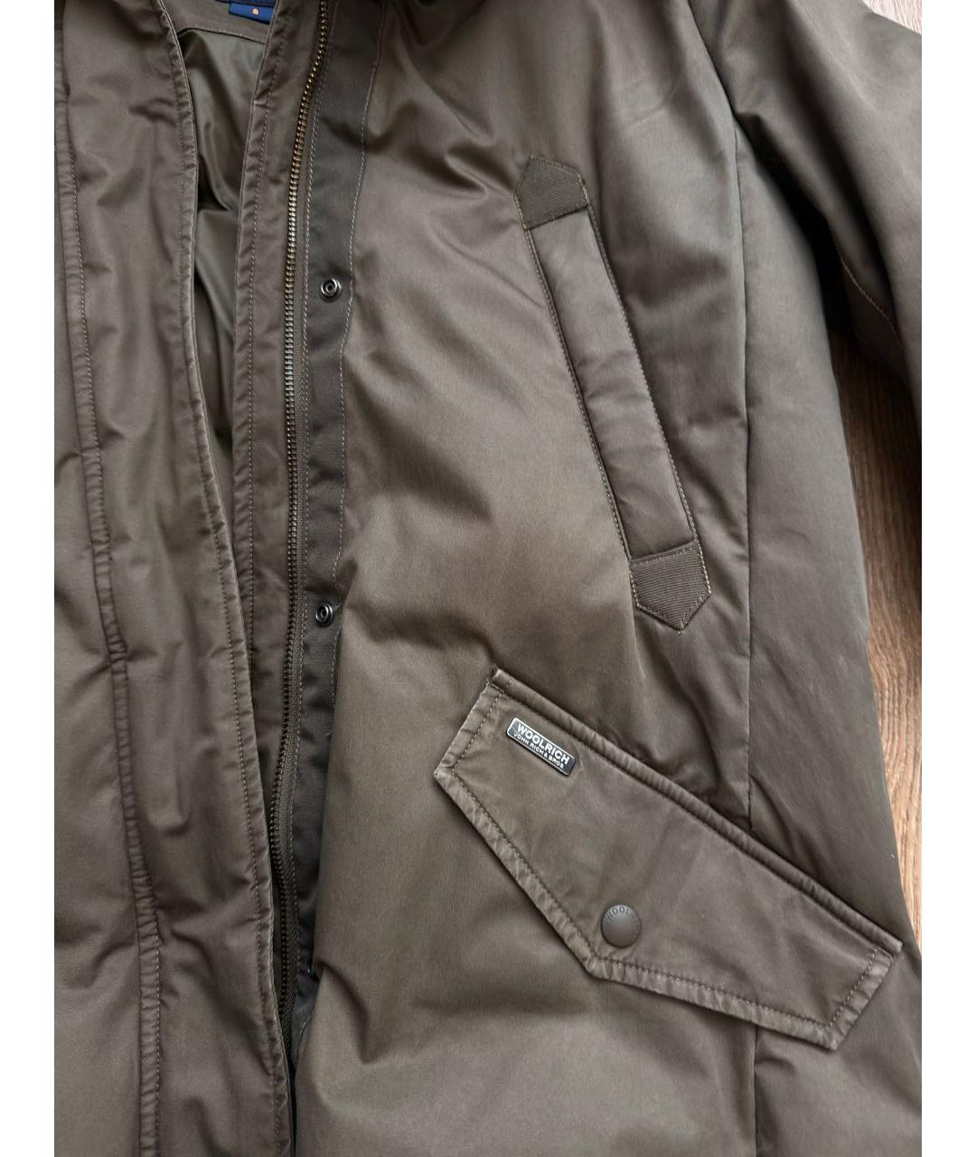 WOOLRICH Хаки хлопковая парка, фото 4