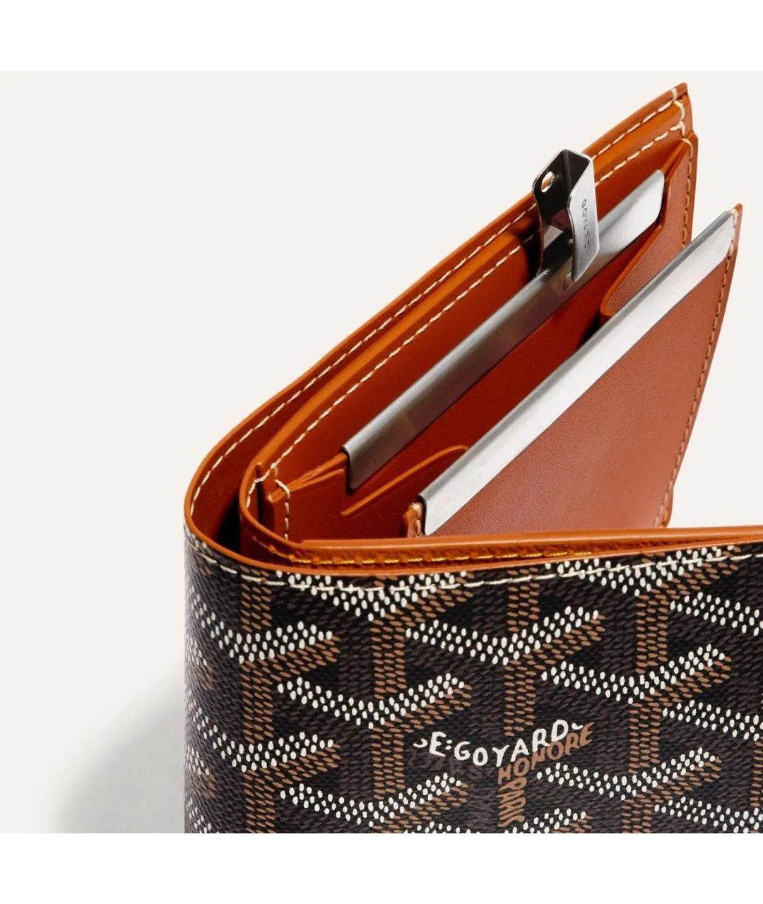 GOYARD Черный кожаный кошелек, фото 2