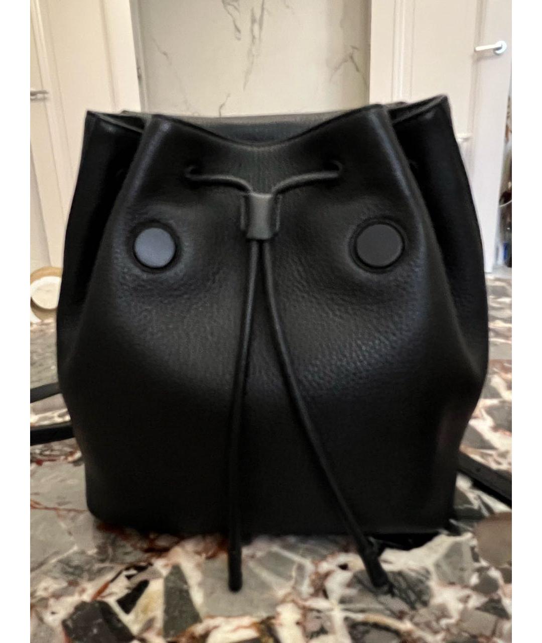 DOLCE&GABBANA Черный кожаный рюкзак, фото 5