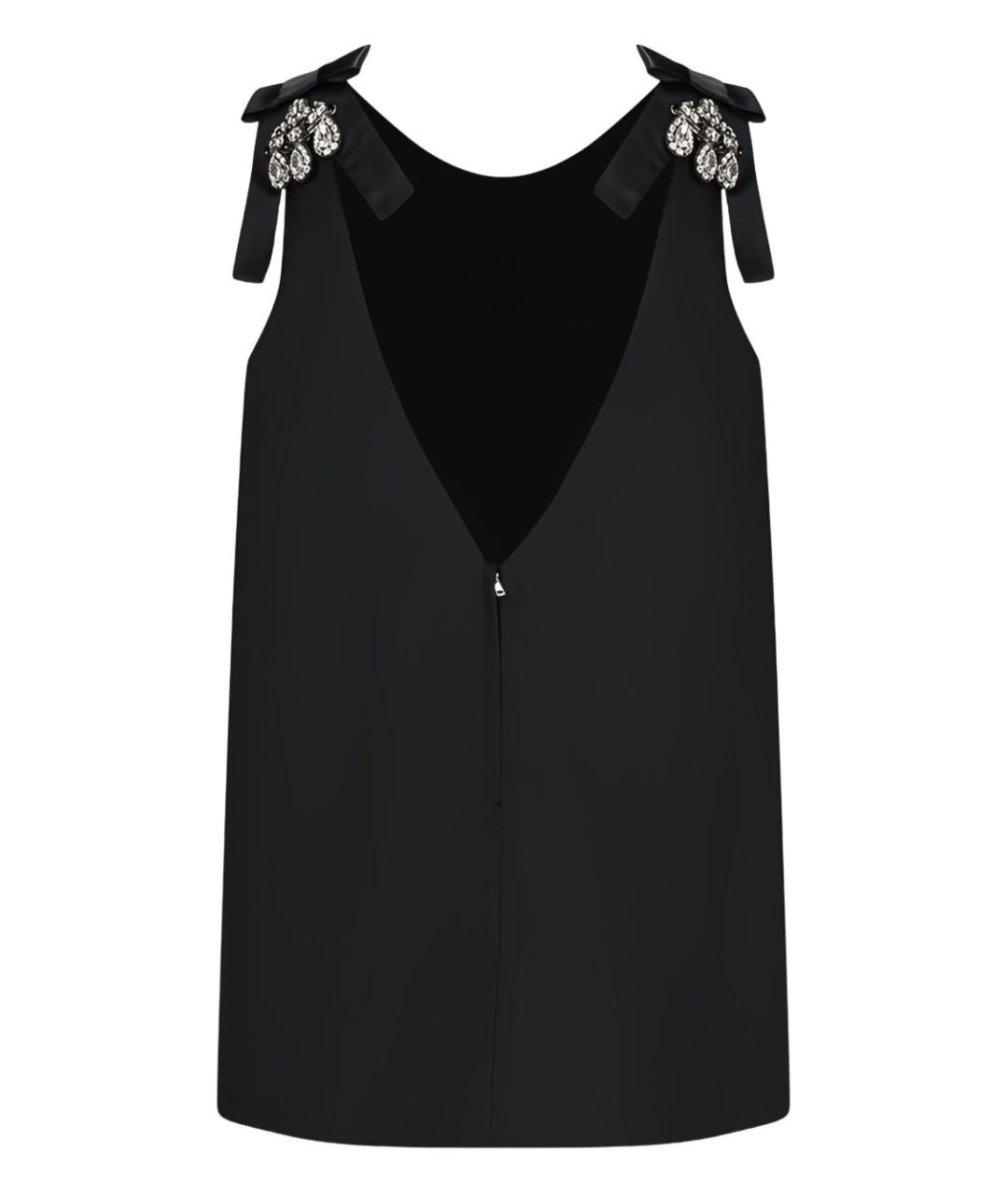 DOLCE&GABBANA Черное ацетатное коктейльное платье, фото 3