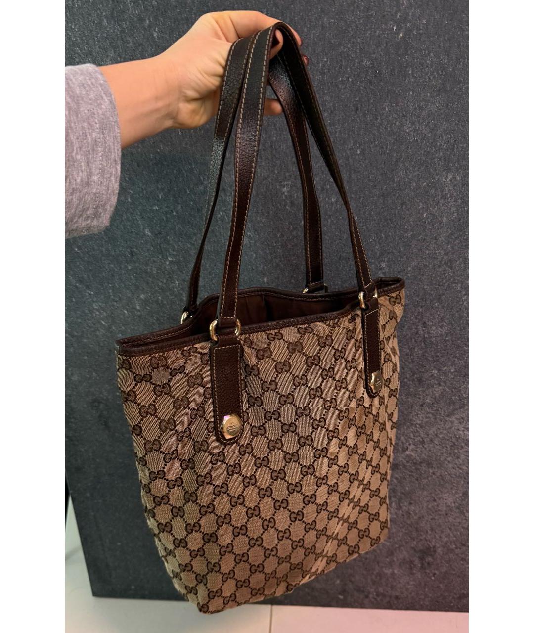 GUCCI Бежевая сумка тоут, фото 3