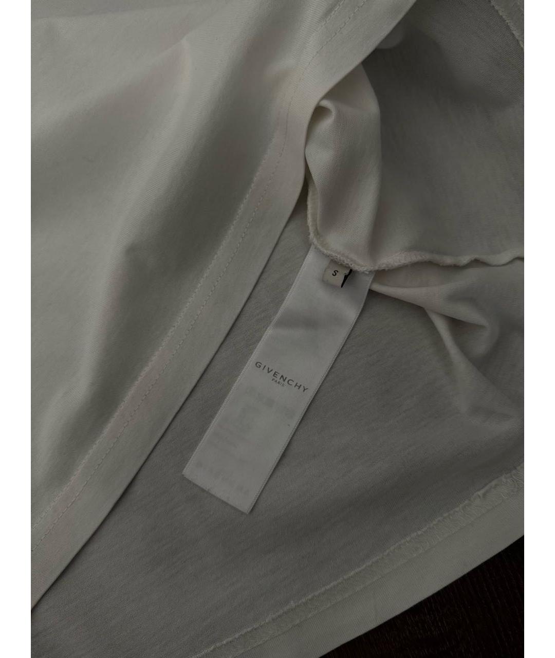 GIVENCHY Белая хлопковая футболка, фото 5