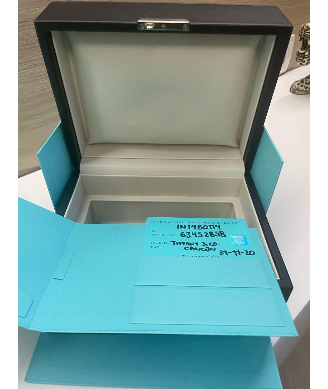 TIFFANY&CO Бирюзовые металлические часы, фото 5