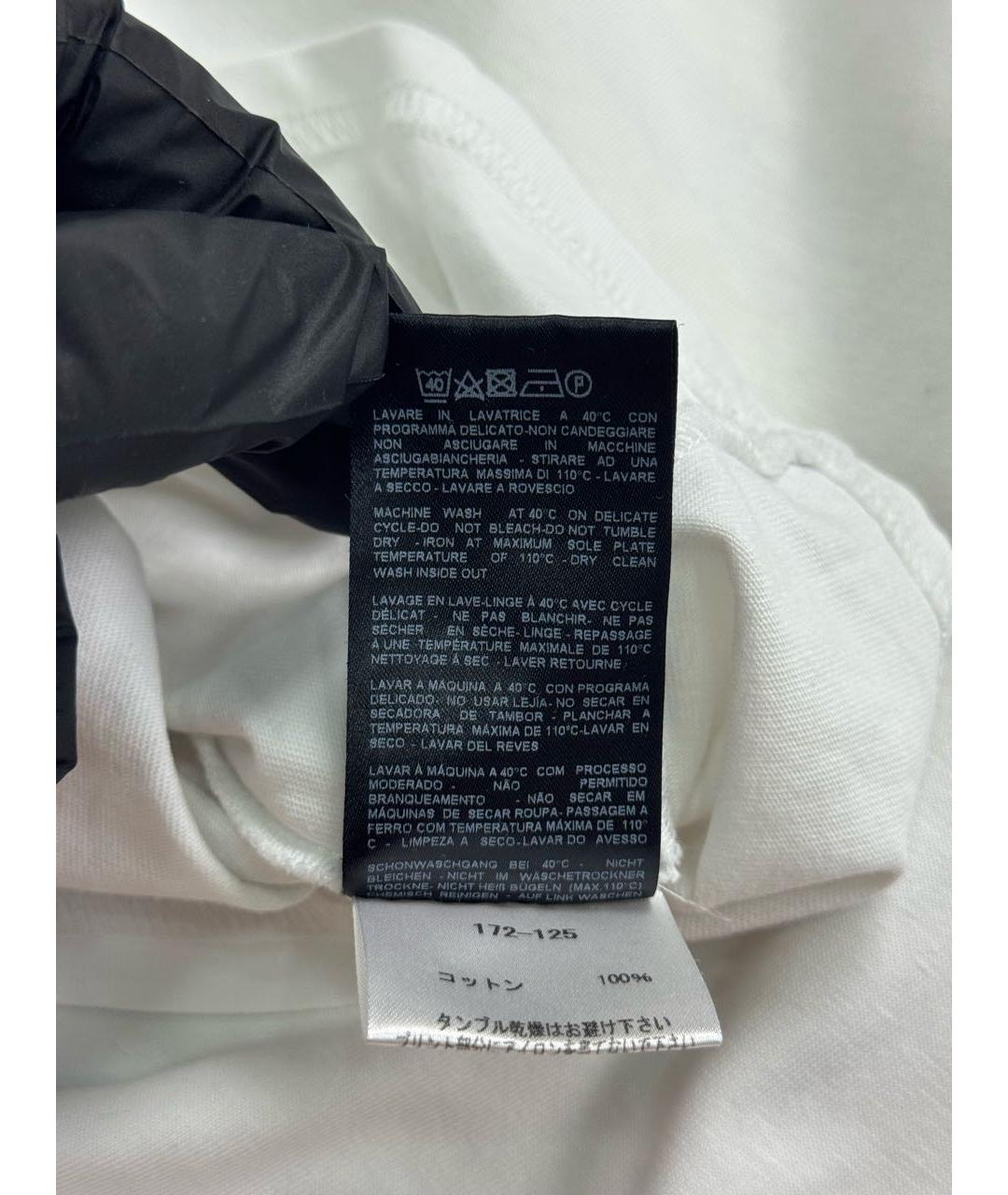 RAF SIMONS Белая хлопковая футболка, фото 7