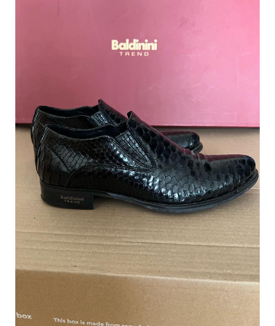 BALMAIN Черные туфли из экзотической кожи, фото 9