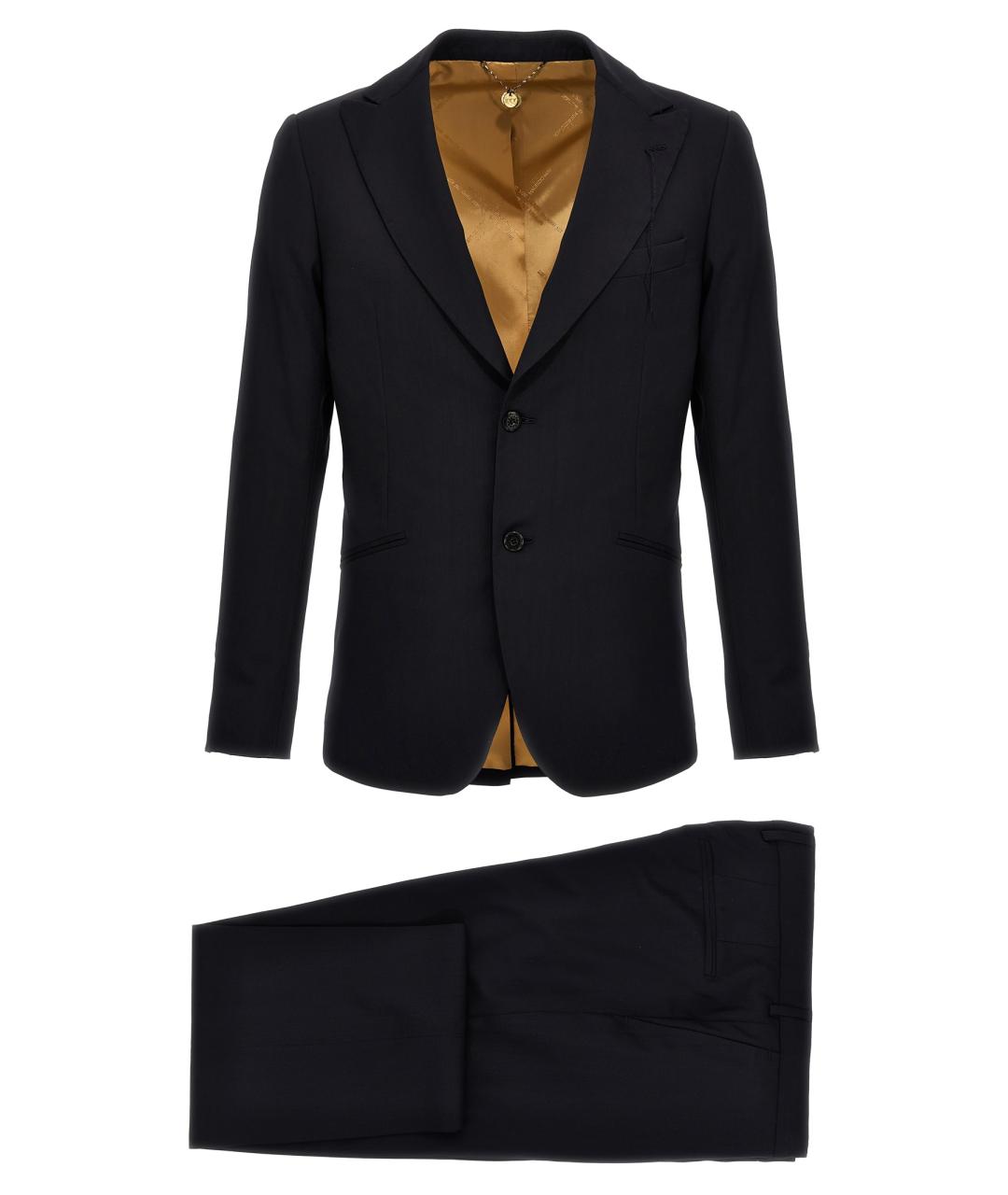 MAURIZIO MIRI Темно-синий классический костюм, фото 1