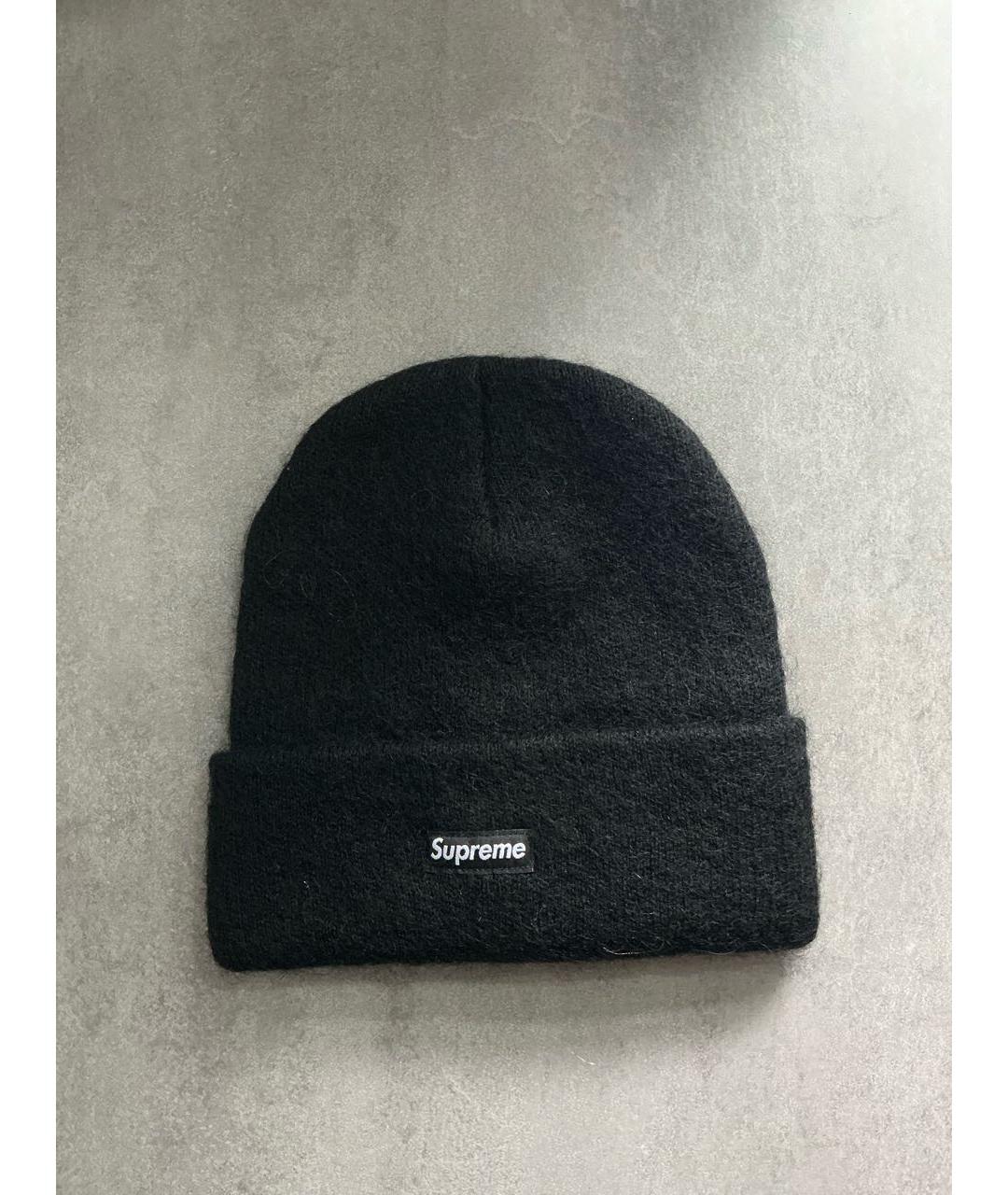 SUPREME Черная шапка, фото 3