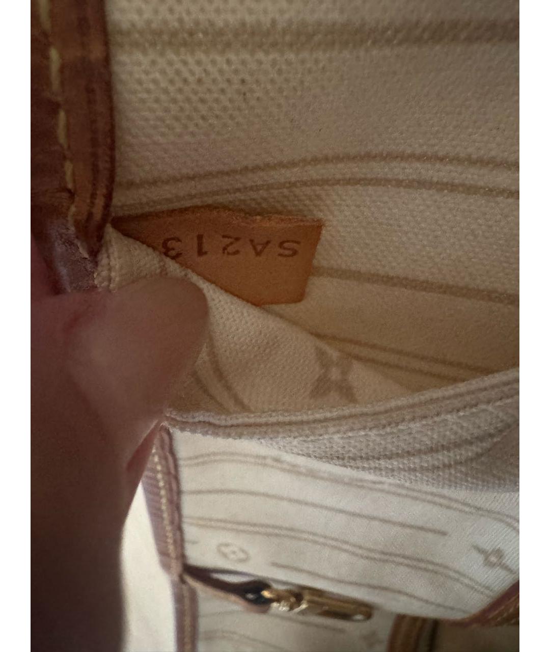LOUIS VUITTON Белая пляжная сумка, фото 7