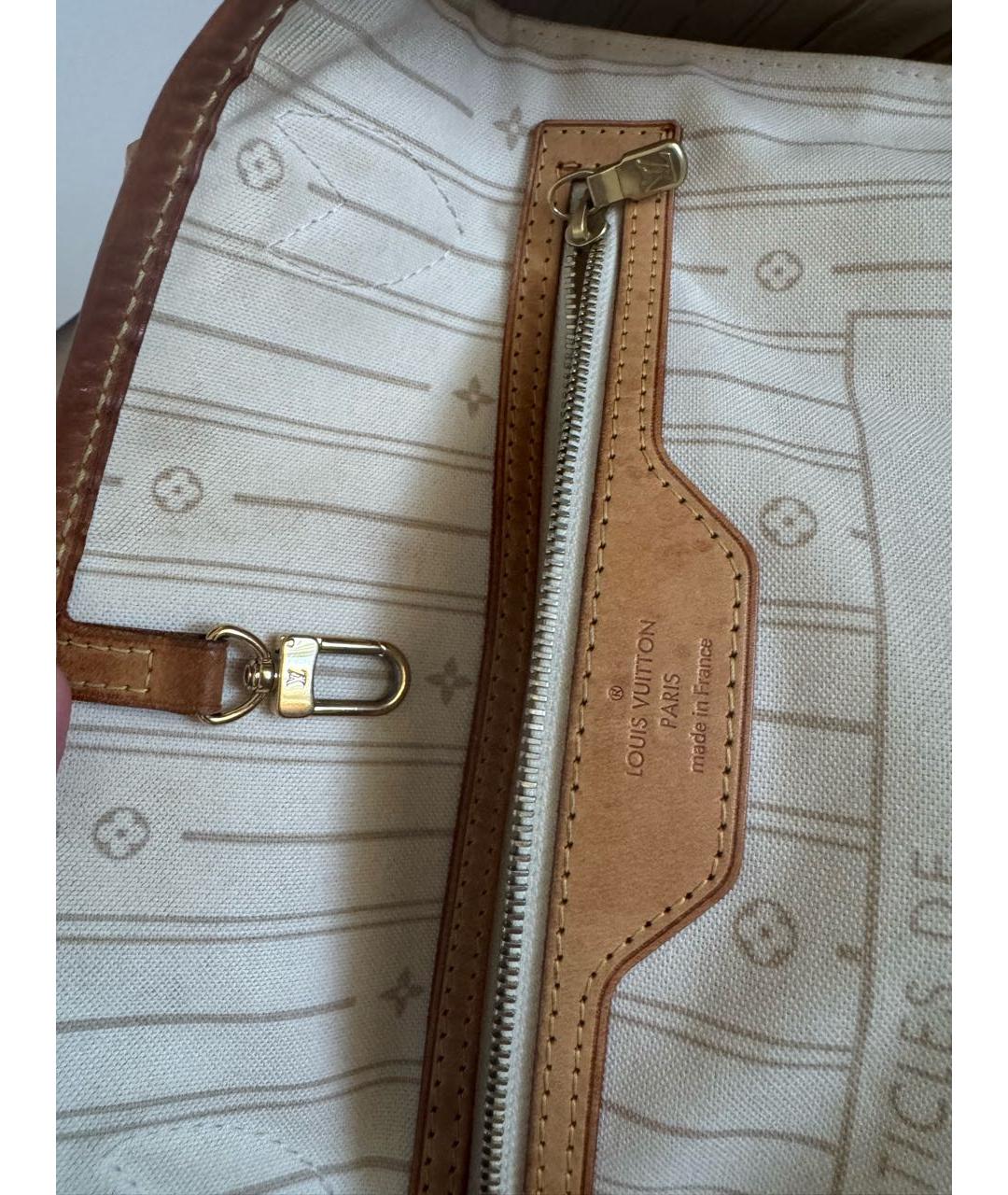 LOUIS VUITTON Белая пляжная сумка, фото 6