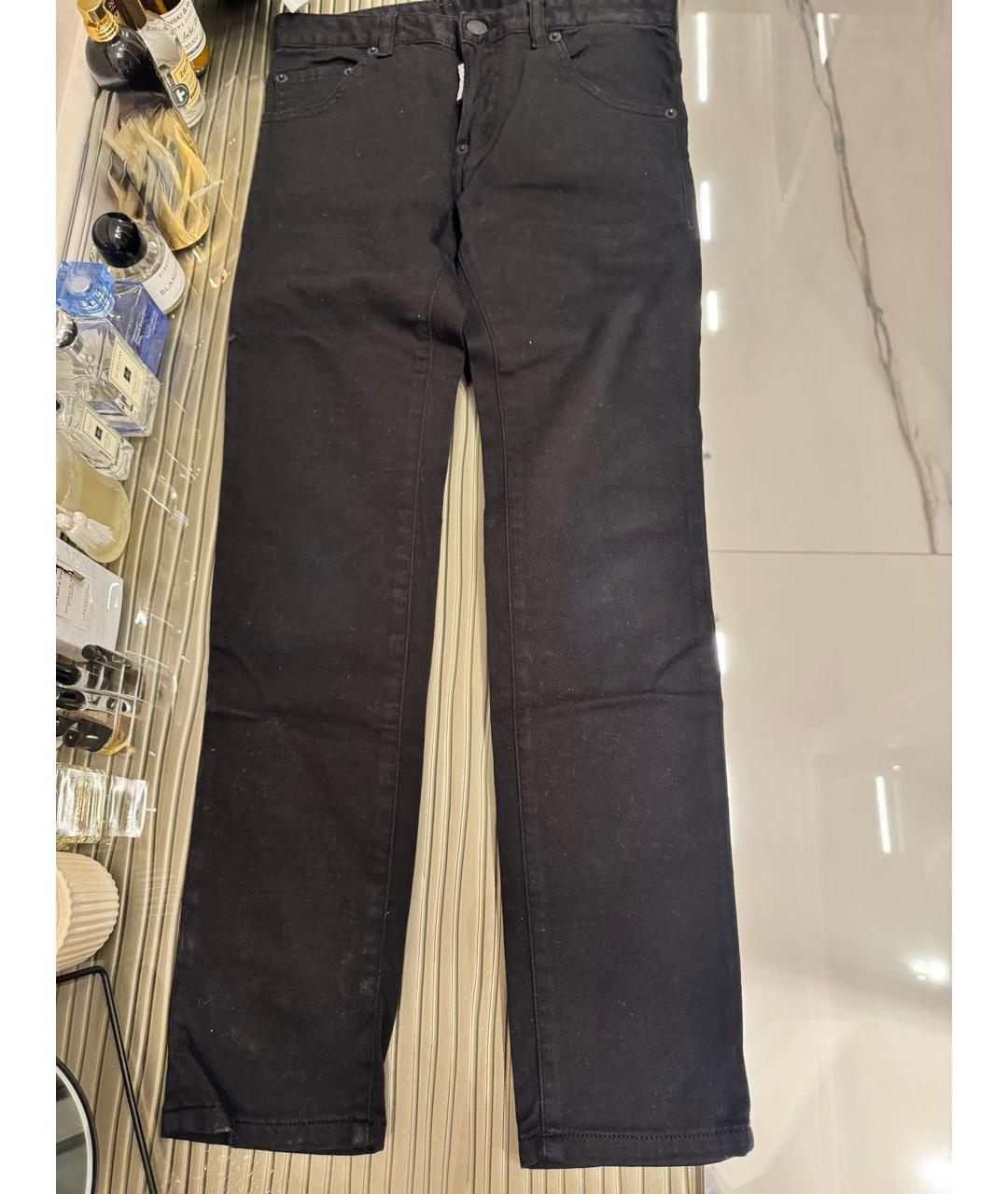DSQUARED2 Черные хлопковые детские джинсы, фото 5