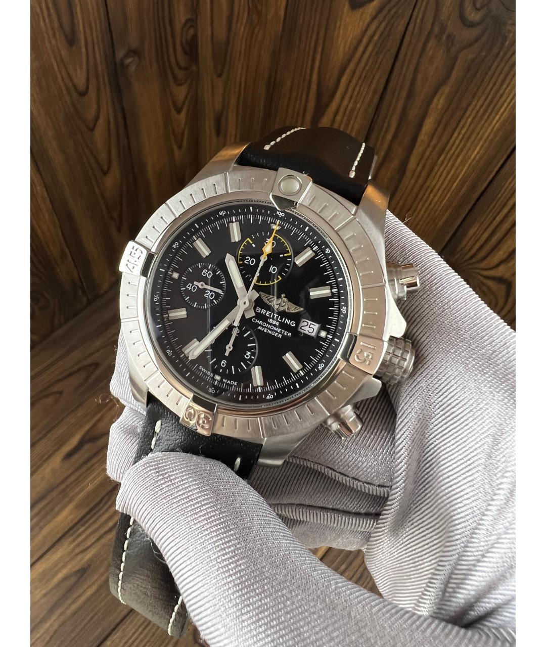 BREITLING Черные часы, фото 3