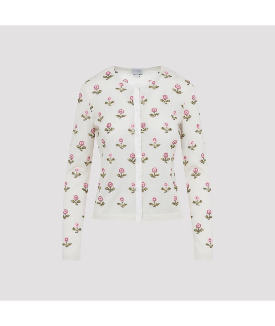 GIAMBATTISTA VALLI Белый кашемировый кардиган, фото 2