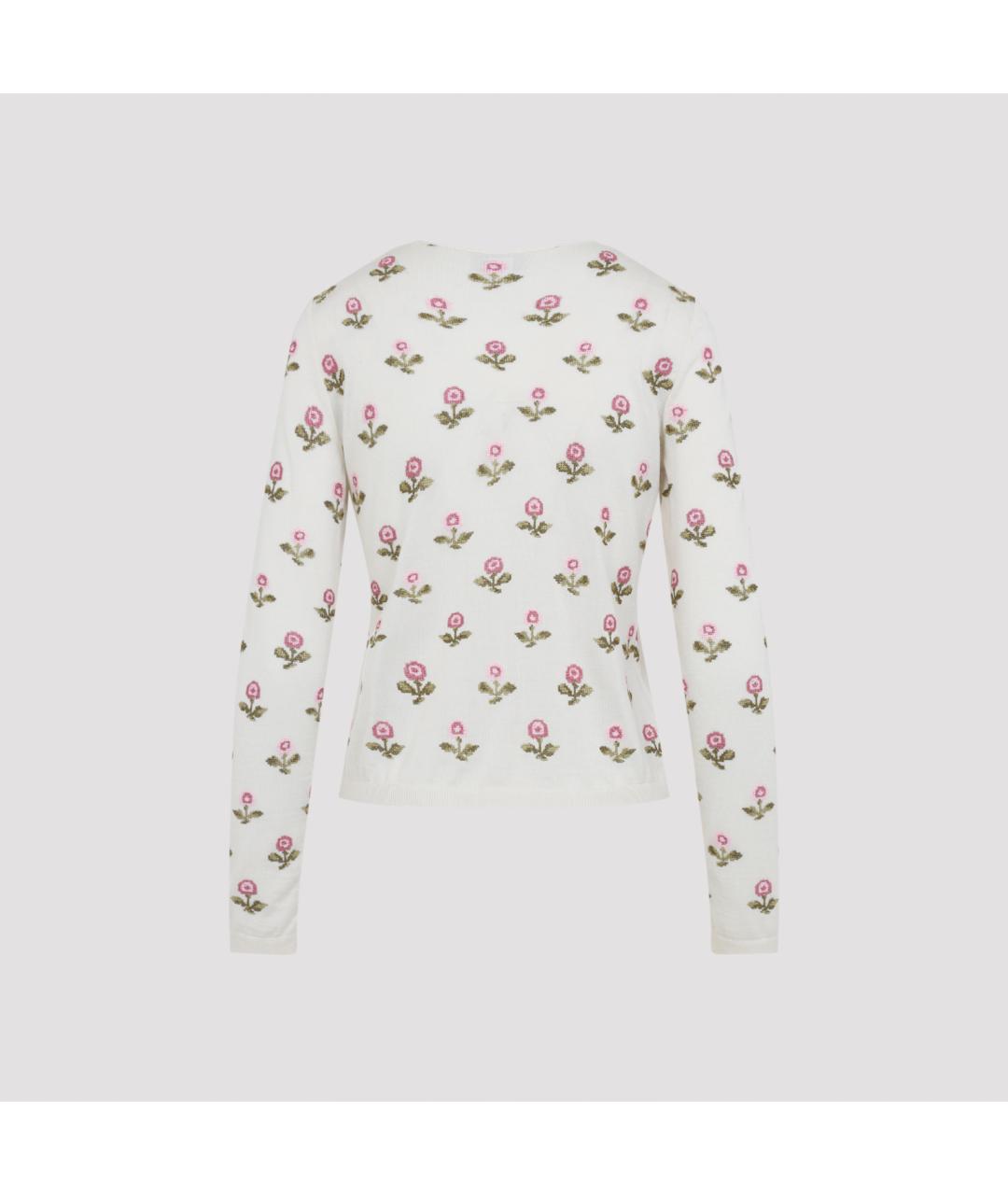 GIAMBATTISTA VALLI Белый кашемировый кардиган, фото 3