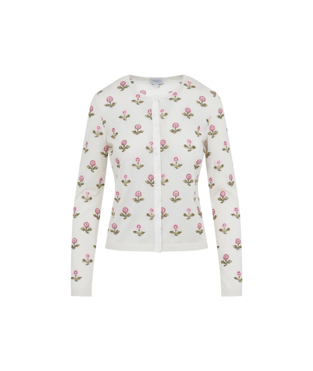 GIAMBATTISTA VALLI Белый кашемировый кардиган, фото 1