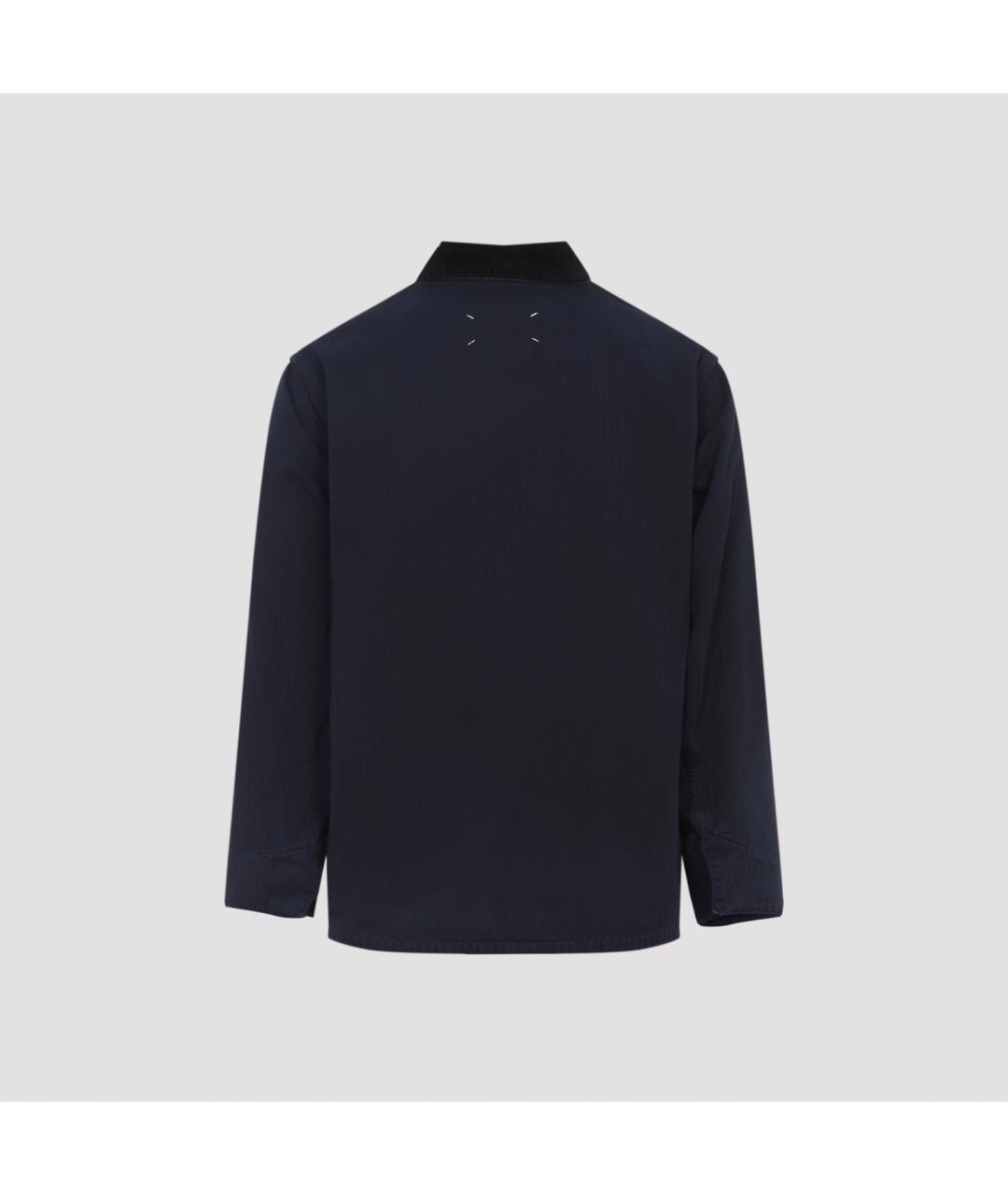 MAISON MARGIELA Темно-синяя хлопковая куртка, фото 2