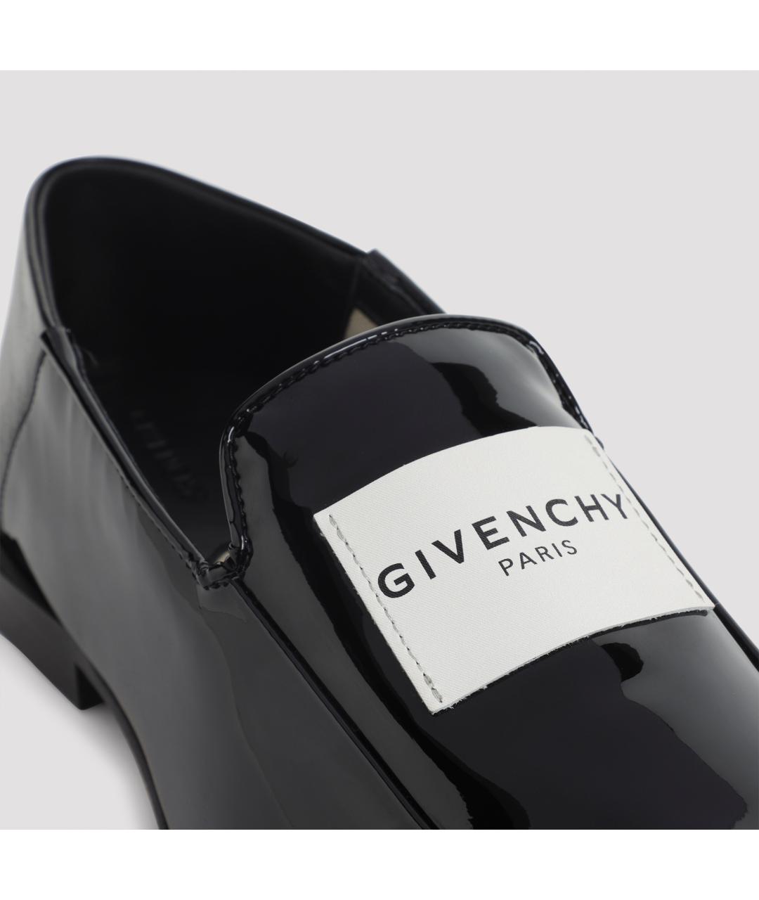 GIVENCHY Черные кожаные лоферы, фото 4