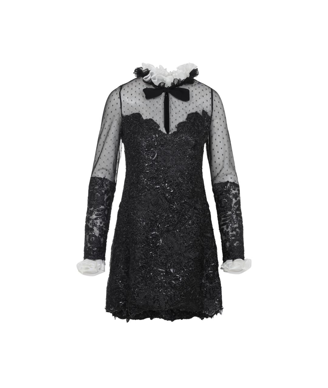 GIAMBATTISTA VALLI Черное полиэстеровое вечернее платье, фото 1