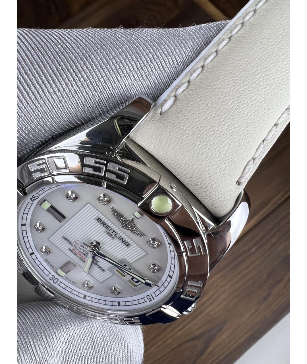 BREITLING Белые часы, фото 6