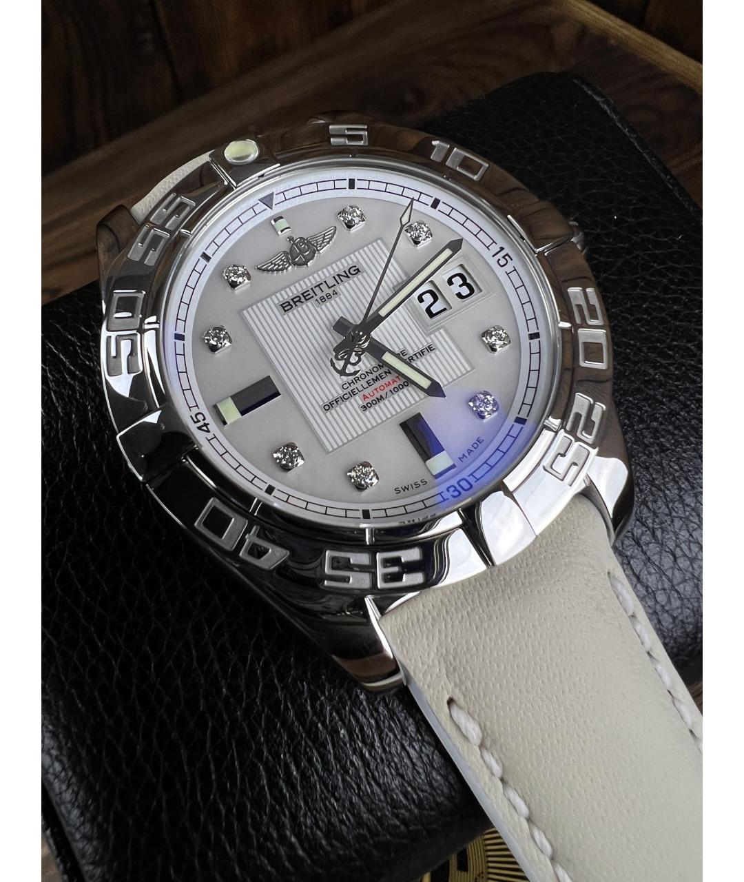 BREITLING Белые часы, фото 4