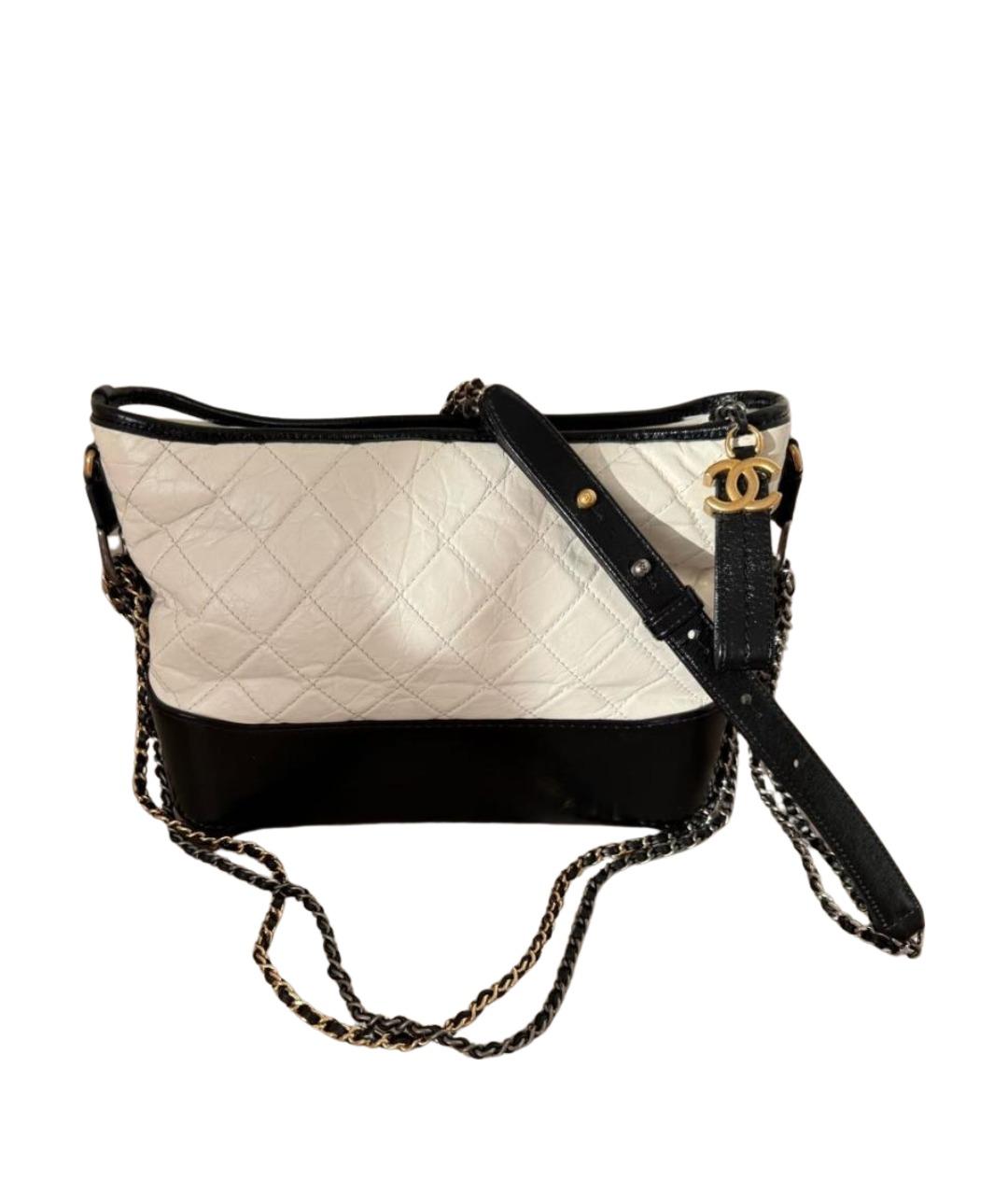CHANEL Белая кожаная сумка через плечо, фото 1