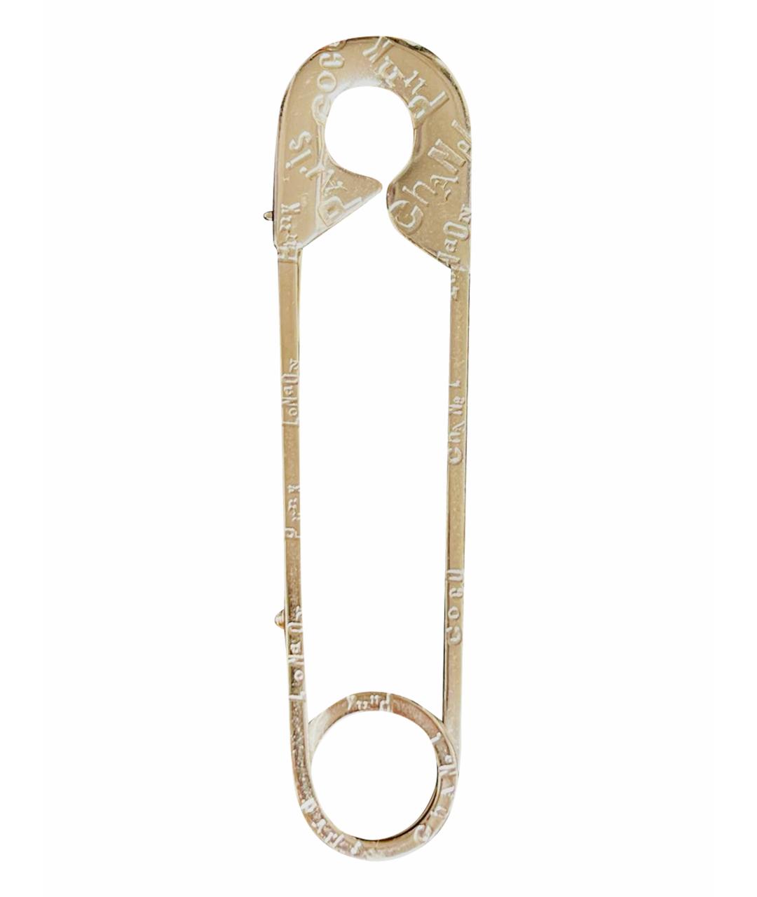 CHANEL Золотая металлическая булавка / брошь, фото 1