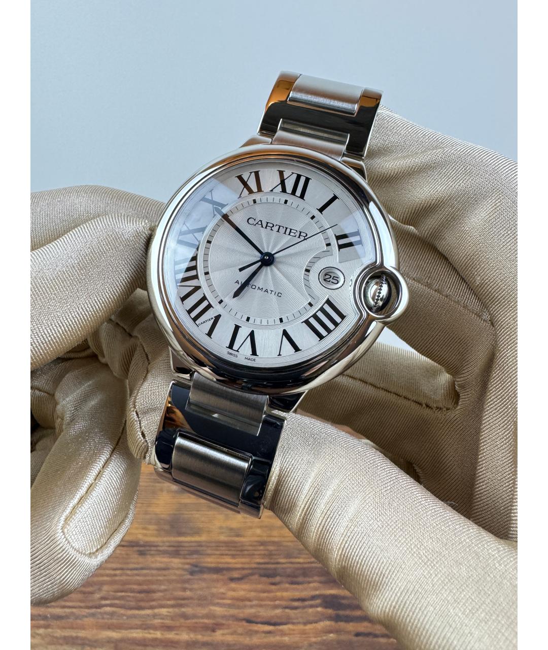 CARTIER Серые часы, фото 2