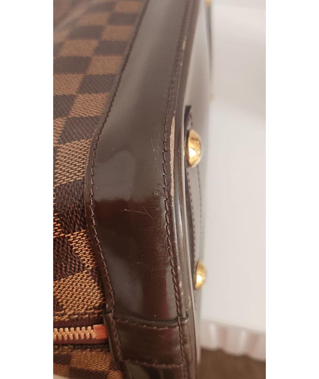 LOUIS VUITTON Коричневая сумка с короткими ручками, фото 8
