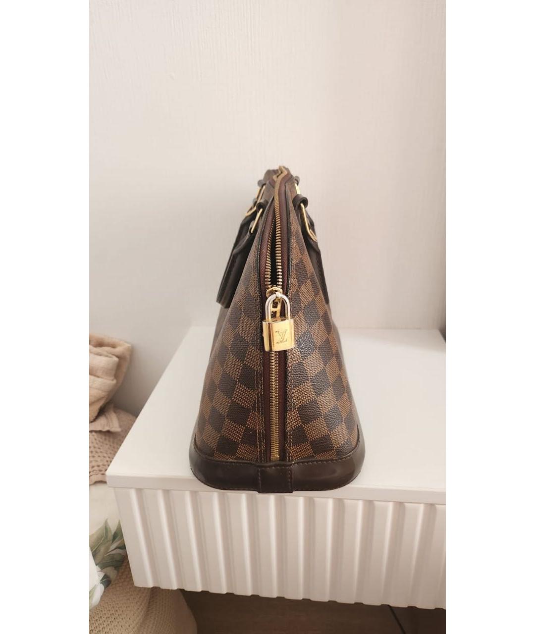 LOUIS VUITTON Коричневая сумка с короткими ручками, фото 2