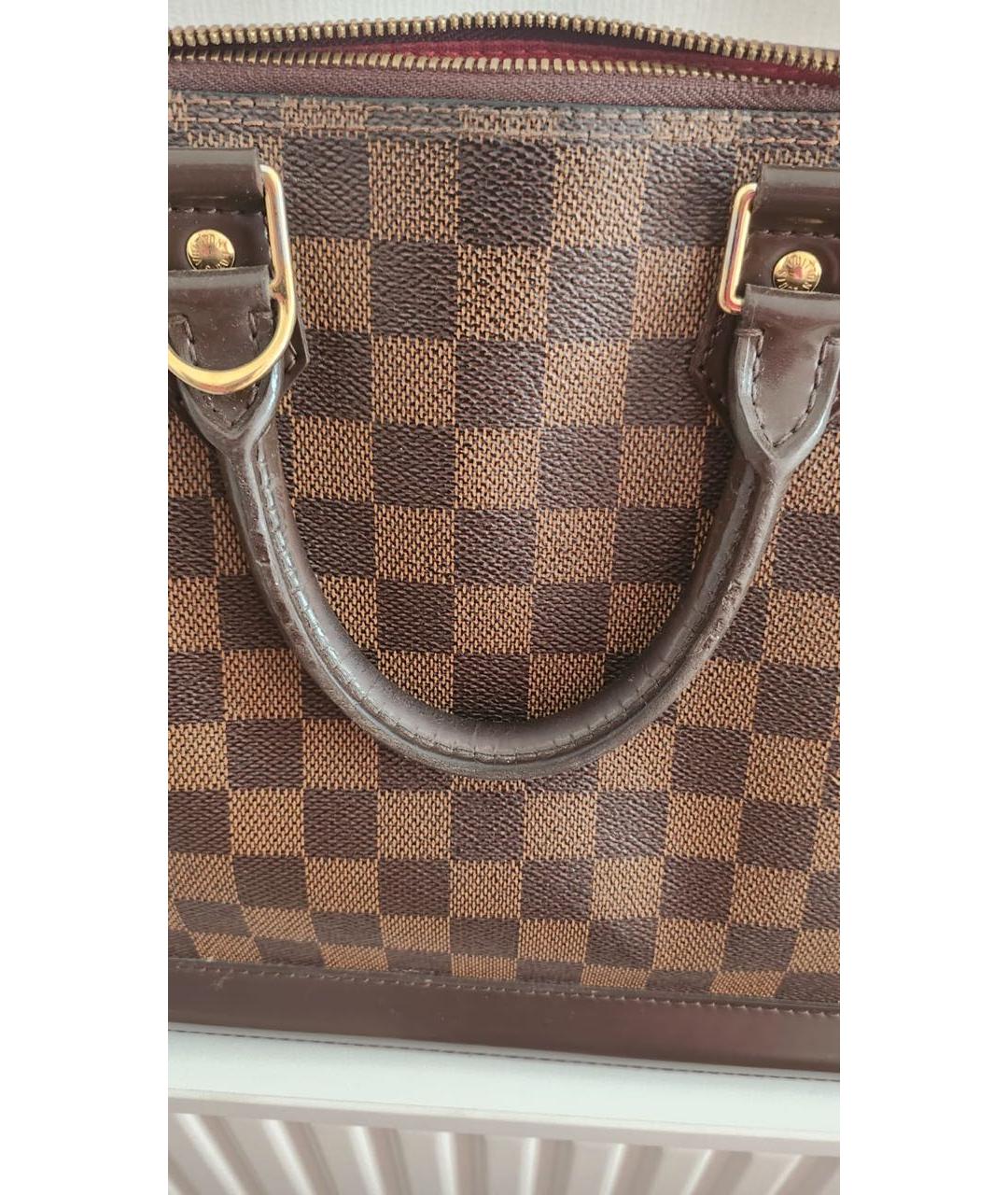 LOUIS VUITTON Коричневая сумка с короткими ручками, фото 7