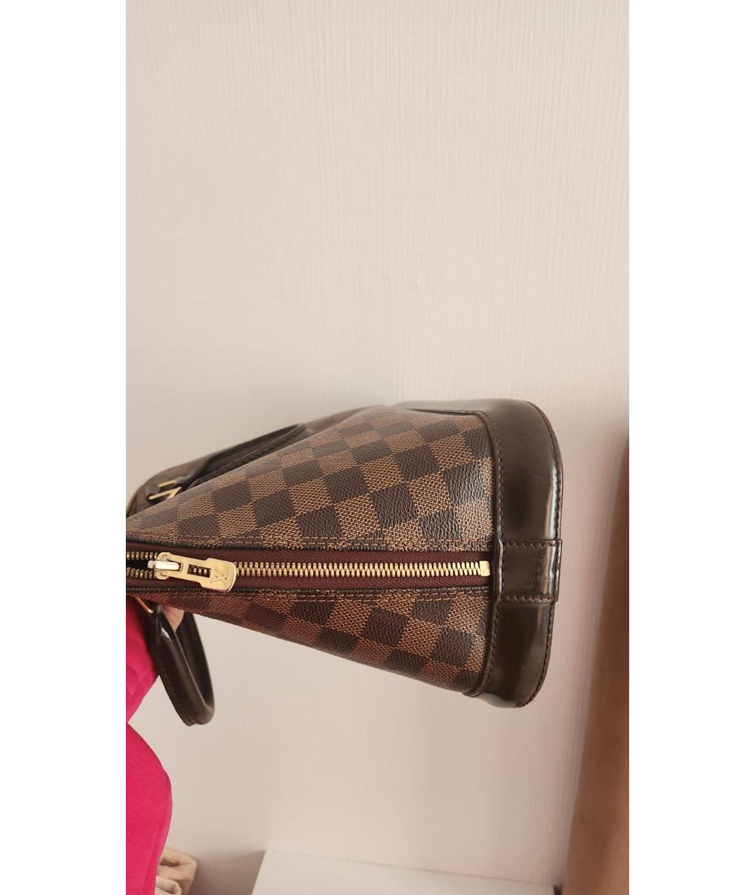 LOUIS VUITTON Коричневая сумка с короткими ручками, фото 3