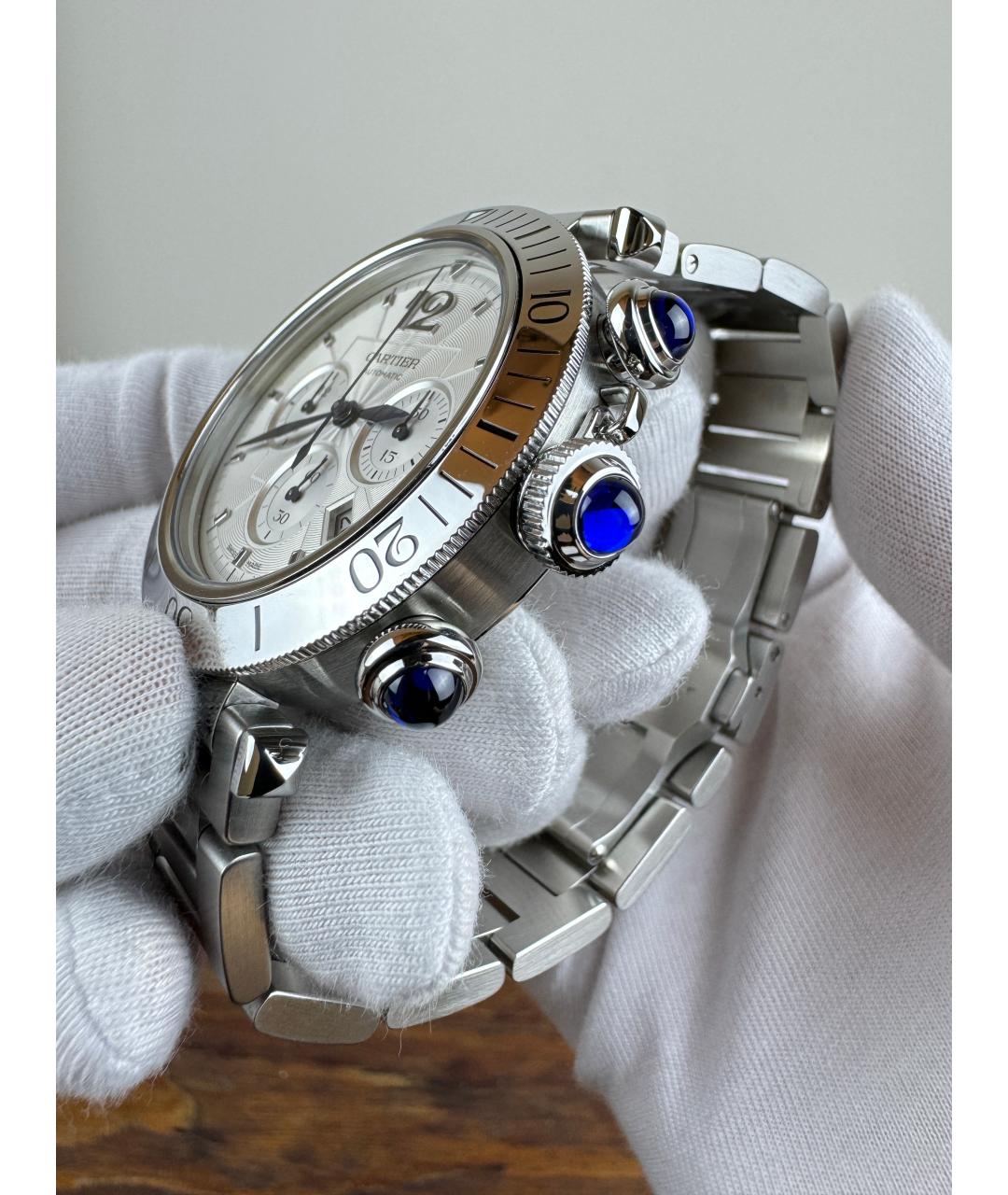 CARTIER Белые часы, фото 4