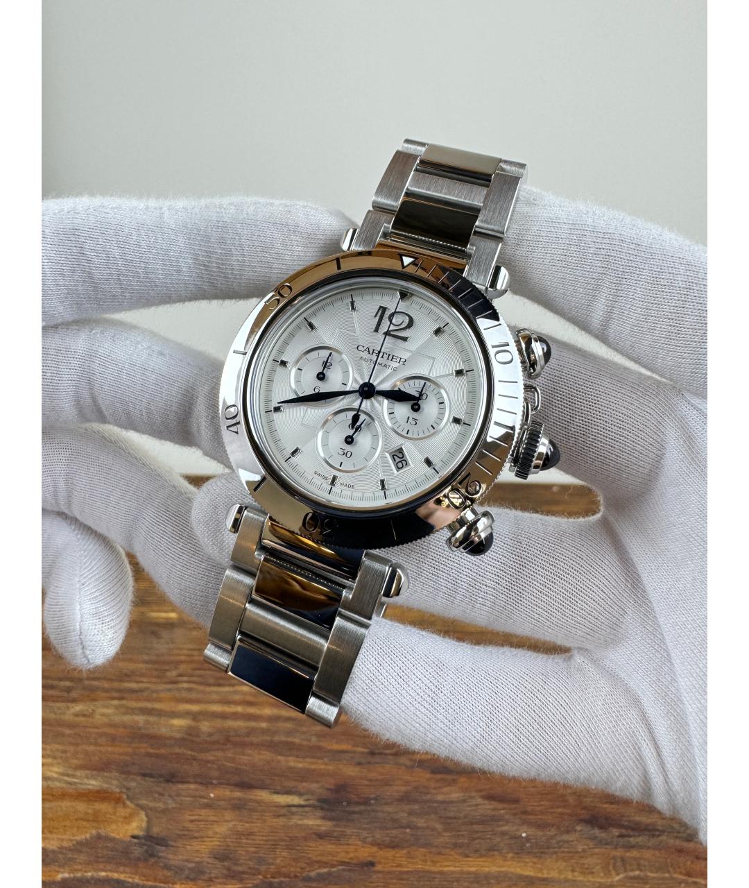 CARTIER Белые часы, фото 2