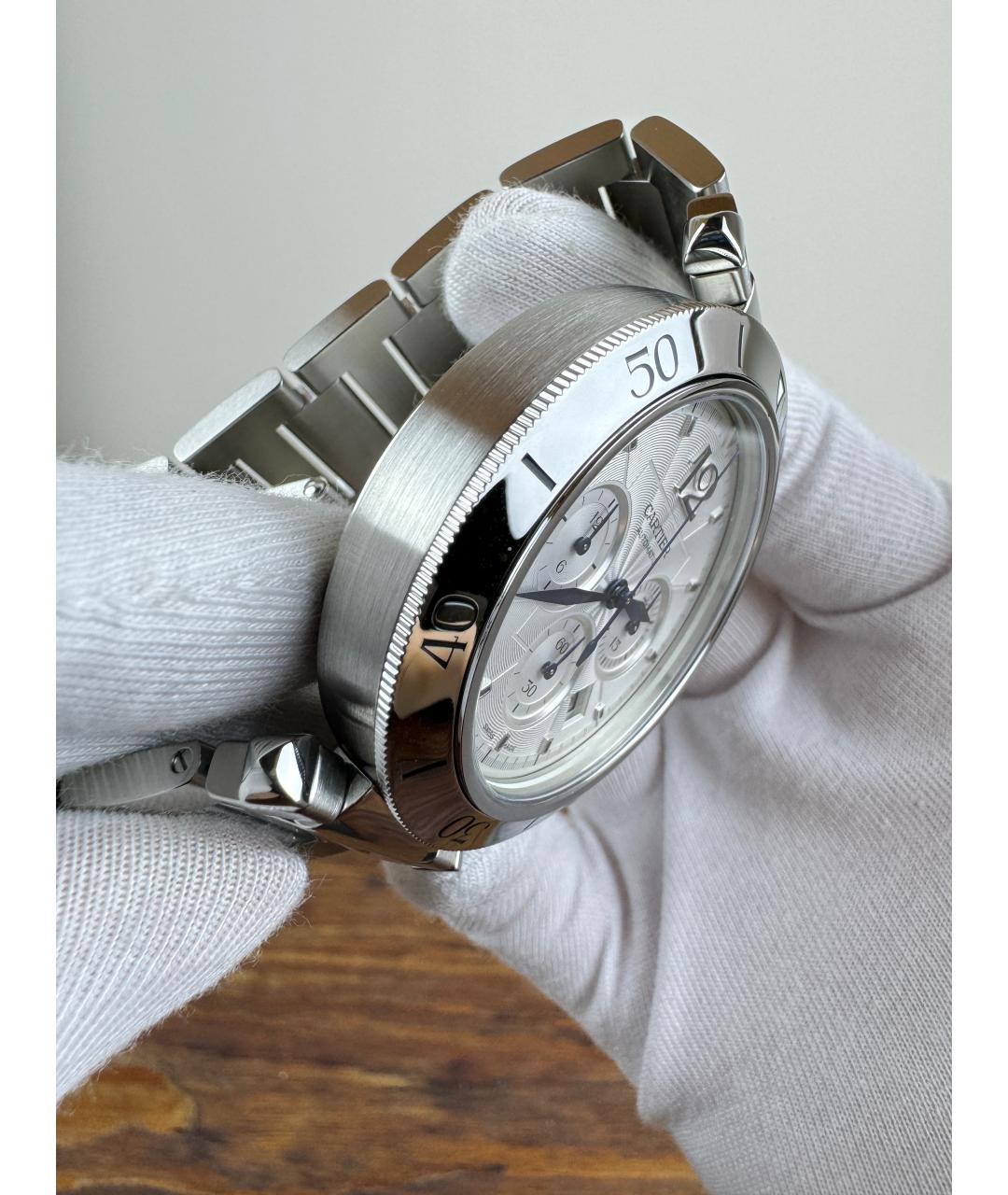 CARTIER Белые часы, фото 5