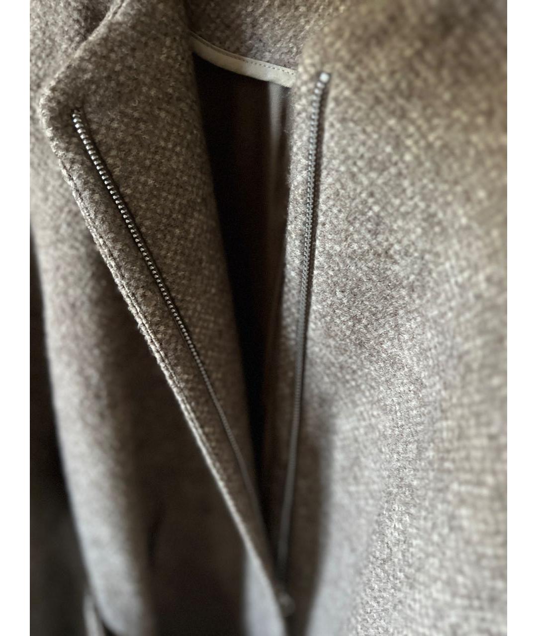 ACNE STUDIOS Коричневое шерстяное пальто, фото 6