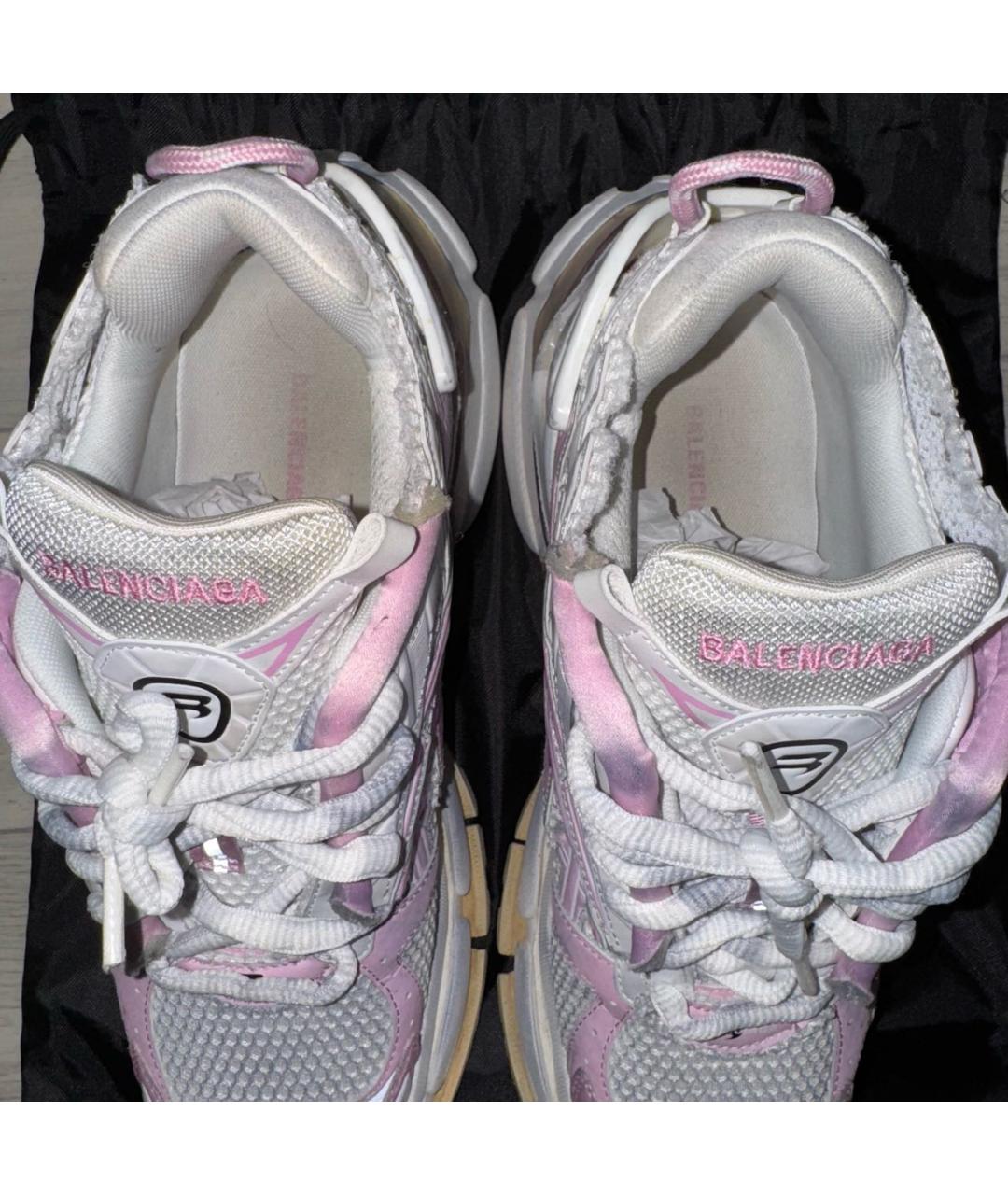 BALENCIAGA Розовые низкие кроссовки / кеды, фото 3