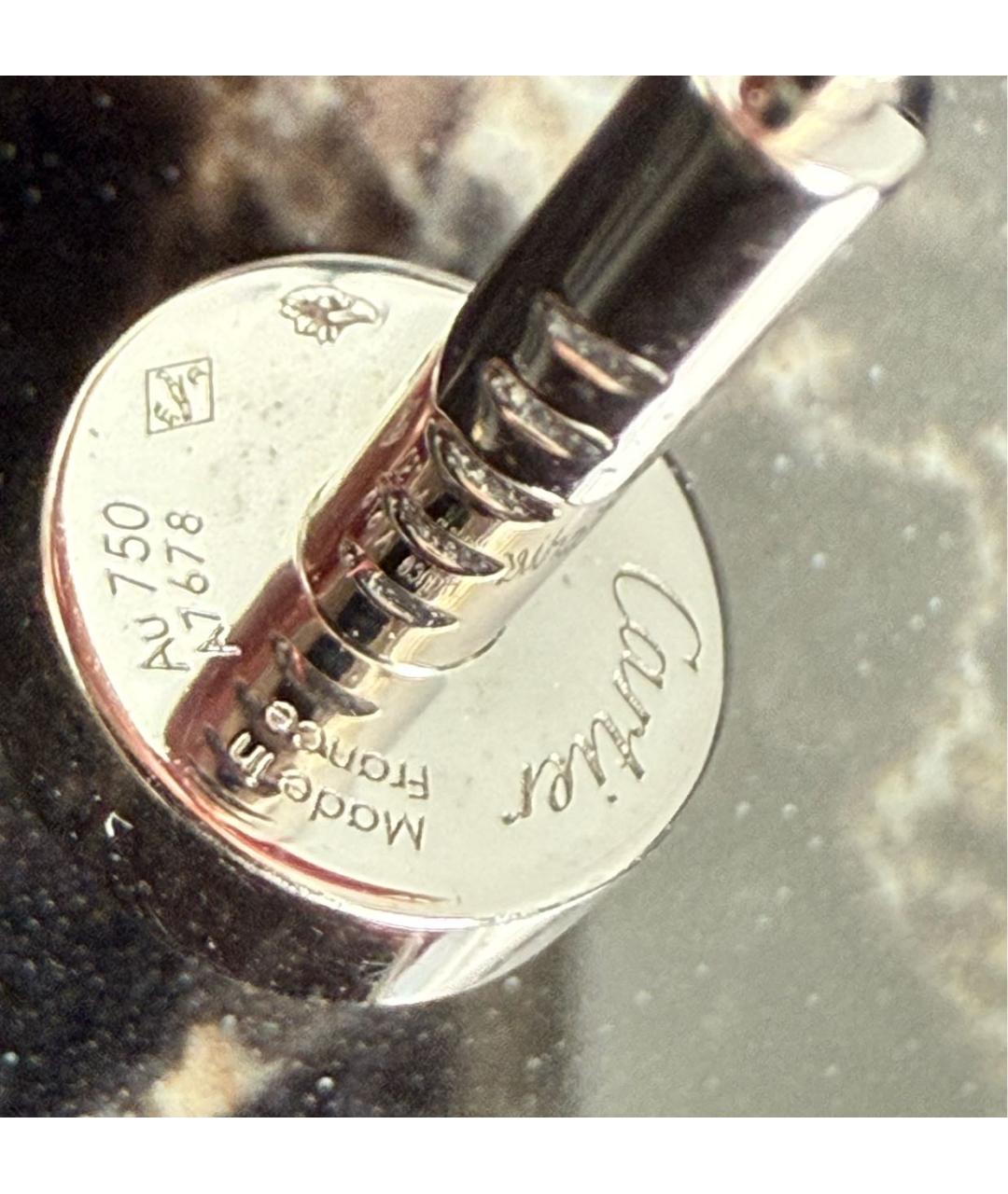 CARTIER Серебряные запонки из белого золота, фото 2