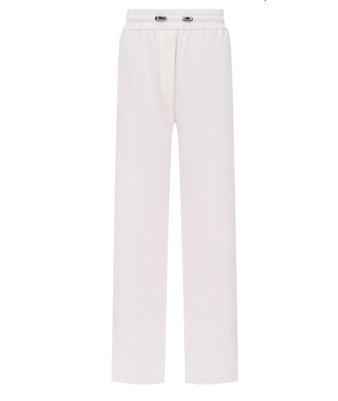 BRUNELLO CUCINELLI Белые хлопковые спортивные брюки и шорты, фото 1