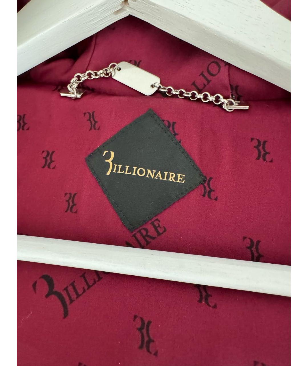 BILLIONAIRE Бордовый хлопковый спортивный костюм, фото 4